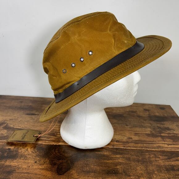 Filson Tin Packer Hat Dark Tan Size XL Made In USA NWT - Picture 3 of 9